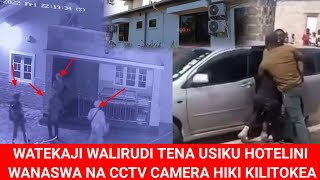 MAPYA YAIBUKA CCTV FOOTAGE ZIMEWANASA WATEKAJI WALIVYORUDI USIKU BAADA YA KUSHINDWA MCHANA KUMTEKA [upl. by Terrence]