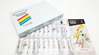 Winsor amp Newton Designers gouache color 14ml 24 color set 71539 [upl. by Aneehsor541]