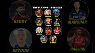 SRH Playing 11 For IPL 2024 🔥 [upl. by Nnylsoj]