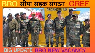 BRO GREF New Recruitment 2024  Border Roads Organisation  की भर्ती Indian Bro Defence Ministry [upl. by Ainoz487]