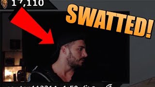 NICKMERCS GETS SWATTED LIVE ON STREAM w chat reaction [upl. by Jari524]