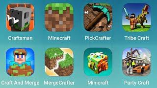 Craftsman Minecraft PickCrafter Tribe Craft Craft and Merge MergeCrafter Minicraft PartyCraft [upl. by Trstram]