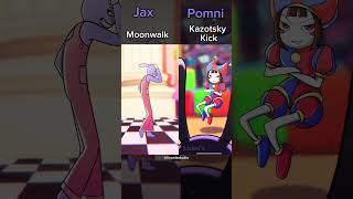 Pomni VS Jax fight tadcshorts [upl. by Lattimer]