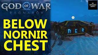 God of War Ragnarok Below Nornir Chest Solution  Alfheim Rune Chest [upl. by Adihahs]