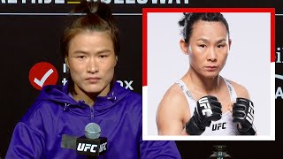 Zhang Weili “Im Really Looking Forward to the Fight ”  UFC 300 [upl. by Nairrad]