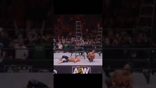 Sammy Guevara hits the Cody Cutter on Cody Rhodes aew [upl. by Nyladnek]