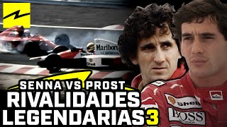 RIVALIDADES LEGENDARIAS DE F1 AYRTON SENNA VS ALAIN PROST Cap Final Parte 3 [upl. by Nirrok32]