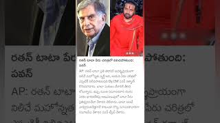 Pawan Kalyan condolence to ratan tata [upl. by Krahling]