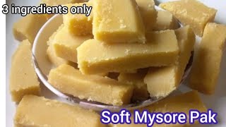 Soft Mysore Pak 🤤నోట్లో పెట్టుకుంటే వెన్నలా కరిగిపోతుంది l how to make Mysore Pak Recipe In Telugu [upl. by Plumbo]