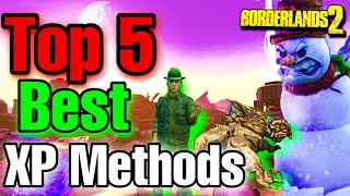 Borderlands 2  The Top 5 Best Xp Methods [upl. by Ayoj169]