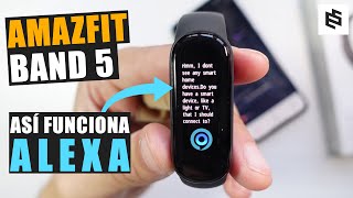 ALEXA en AMAZFIT BAND 5 a FONDO y CONFIGURACIÓN  Español [upl. by Eneleoj]