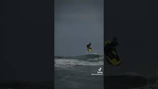 Massive wave jumping on Seadoo spark  seadoospark jetskiing flskiriders saltyskicrew [upl. by Asennav]