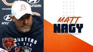 Matt Nagy on the QB position We feel really good with where we’re at  Chicago Bears [upl. by Olimac]