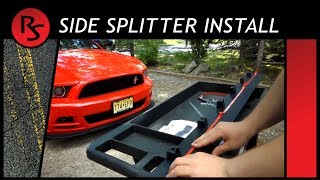 How to Install Roush Side Splitters 2014 Mustang [upl. by Anitram993]