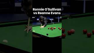 Ronnie OSullivan vs Reanne Evans snooker snookermoments [upl. by Braun]