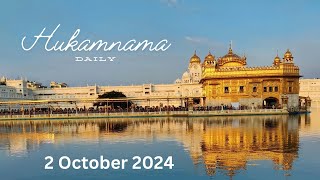 Daily Hukamnama  Gurbani with meaning  2nd October  Morning Meditation for better life [upl. by Cattan]