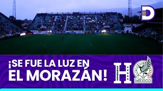 ¡Se fue la energía eléctrica Pequeño apagón eléctrico afectó al Estadio Francisco Morazán [upl. by Ocirederf]