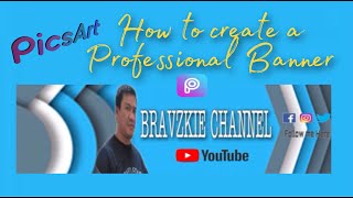 How to Create a Professional Banner I Photo Editing Effect using PICSART [upl. by Anayd]