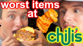 We tried the WORST Menu Items at Chilis [upl. by Naniac201]