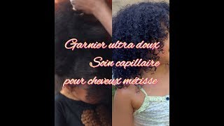 Garnier ultra doux routine soin pour cheveux métisse [upl. by Adhamh902]