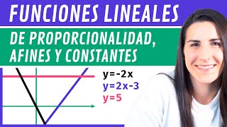 FUNCIONES LINEALES 📉 de Proporcionalidad Afines y Constantes [upl. by Ybrad]