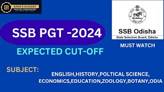 SSB PGT 2024 EXPECTED CUTOFFIT MAY CHANGE [upl. by Banyaz]