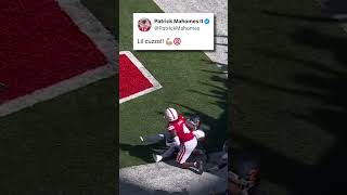 Patrick Mahomes was hyped for Dylan Raiola 💪 cfb CollegeFootball mahomes nebraska [upl. by Bruner]