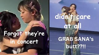 Twice Momo caught in 4k Dahyun forgot that they’re in concert ft Satzu and Saida moments [upl. by Alenson]