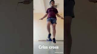 Criss cross jump rope 💥 jumprope shorts jumpropeworkout JumpRopeDudes [upl. by Retsof]