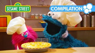 Sesame Street Lets Make Pies with Cookie Monster amp Abby  Recipes for Kids [upl. by Enelyam]