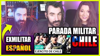 👉 Exmilitar español REACCIONA a LA PARADA MILITAR DE CHILE 2019  Somos Curiosos [upl. by Euv644]