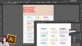 Tutorial illustrator Editar y personalizar un calendario [upl. by Mroz51]