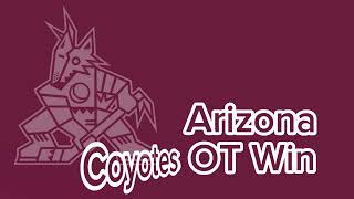 Arizona Coyotes OT Win horn [upl. by Tolland]