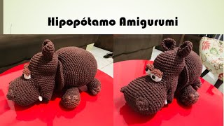 Hipopótamo de Crochet Amigurumi [upl. by Akimot]