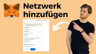 Metamask Netzwerk hinzufügen und wechseln  Ethereum Wallet TUTORIAL [upl. by Nybor]