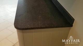 Steel Grey Leather Granite Worktops [upl. by Ehsiom473]