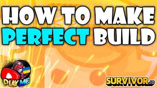 HOW TO MAKE A PERFECT BUILD IN Survivorio [upl. by Eugnimod43]