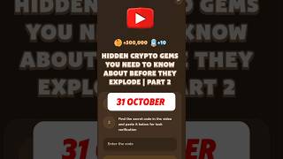 HIDDEN CRYPTO GEMS YOU NEED TO KNOW ABOUT BEFORE THEY EXPLODE  PART 2 memefi code [upl. by Eeralih]