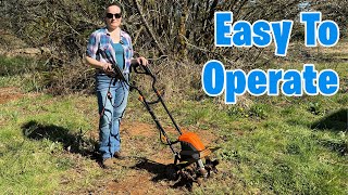 How To Use The LawnMaster Electric Tiller [upl. by Widera]