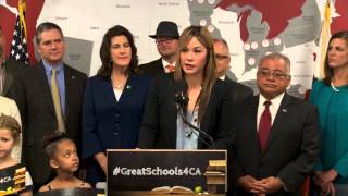 Assemblywoman Ling Ling Chang Speaks at the GreatSchools4CA Press Conference [upl. by Eirhtug]