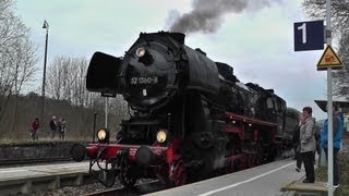 Mit 52 1360 rund um den Harz  DampflokMitfahrt [upl. by Narba]