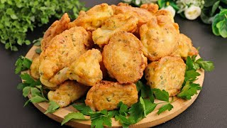 Crispy Cauliflower bites are better than meat ready in few minutes easy delicious dinner recipe [upl. by Nod]