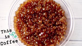 How to make Coffee Caviar  Molecular Gastronomy Style Espresso Bubbles [upl. by Acirederf442]