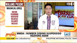 MMDA lifts number coding amid habagat rains [upl. by Dorice]