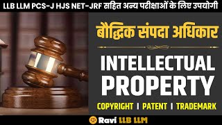 Intellectual Property Rights in Hindi  IPR Copyright Patents and Trademarks  बौद्धिक संपदा अधिकार [upl. by Nairdad]