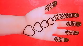 Front hand mehndi design arabic  Easy mehndi design  Mehndi ka design  mehndi ke design  mehdi [upl. by Niobe251]