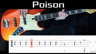 Poison 모래성 NCT DREAM  Bass Cover WITH TABS [upl. by Sucramd]