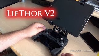 LifThor V2 holder for Dji Mavic Pro Controller with PGYTECH Monitor Hood [upl. by Imerej]