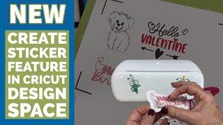 New Cricut Design Space Feature Make Stickers Quick and Easy [upl. by Milburn]