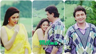 Mitwa Song  Full Screen Whatsapp Status  Rishi Kapoor  Sridevi ▶SURYA CREATION [upl. by Winfrid655]